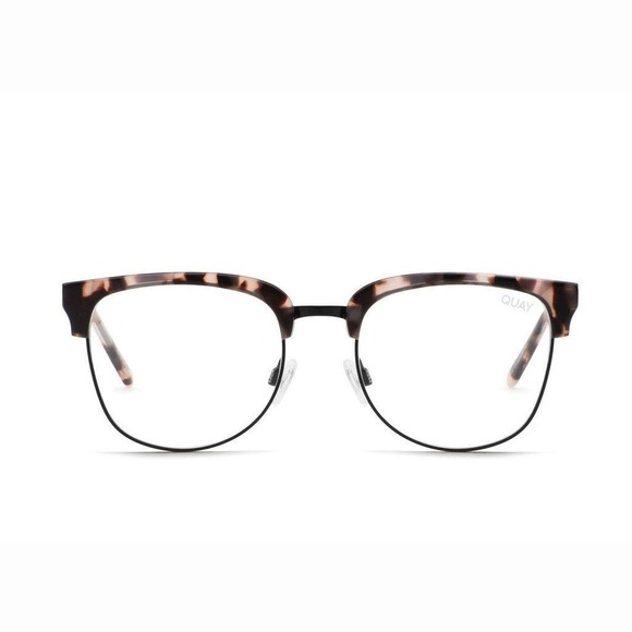 Quay Australia Evasive Tort Clear Blue Light Glasses - Picture 1 of 12